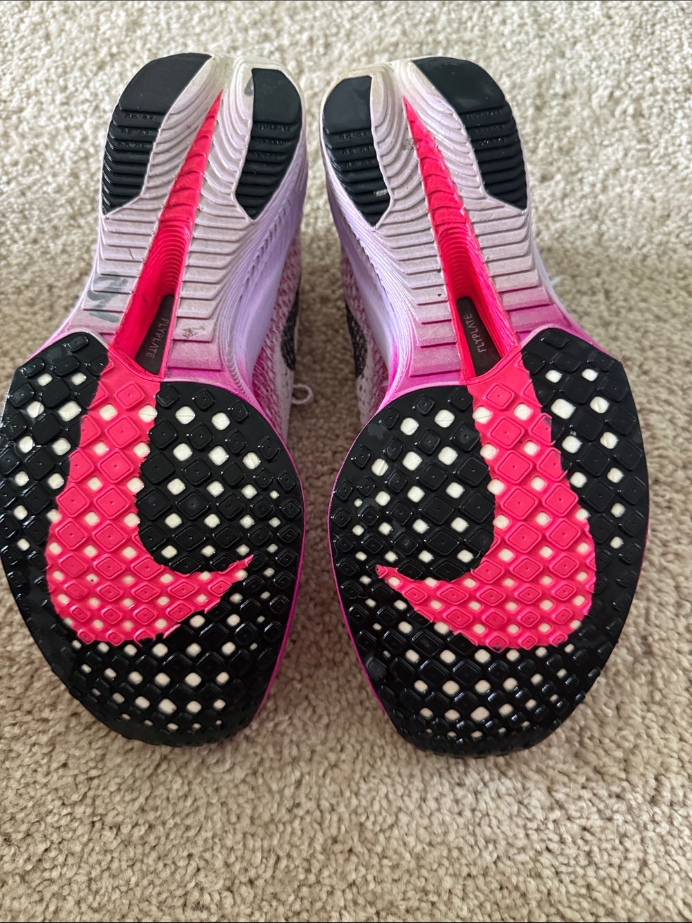 Nike Women's Running Shoes White with Pink Gradient & Black Swoosh - Picture 4 of 4
